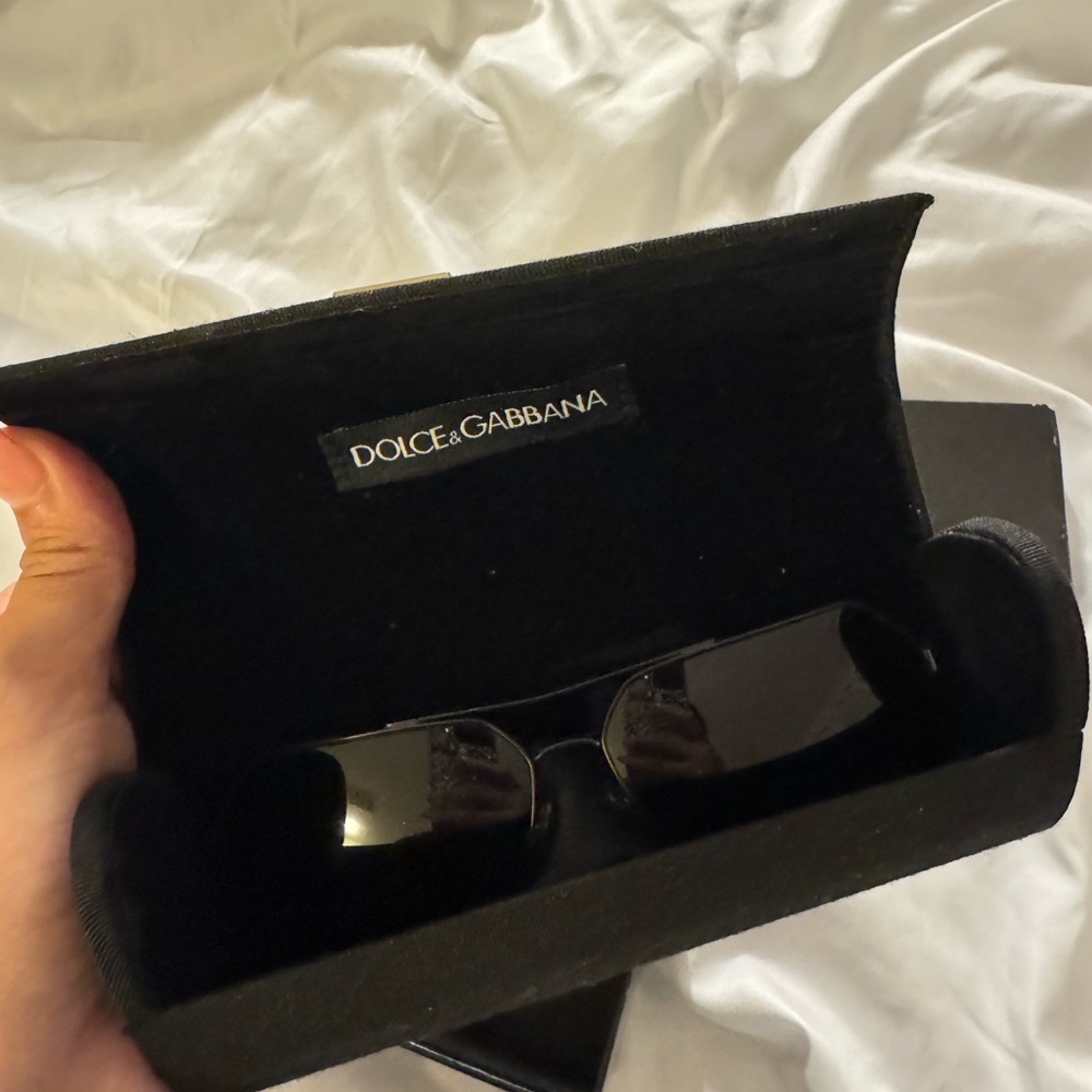 Dolce & Gabbana black aviator sunglasses
